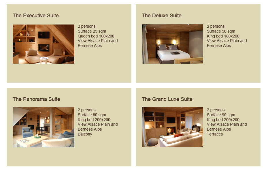Luxury suites in Alsace